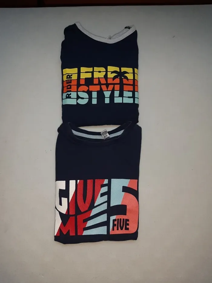 Lot 2 tshirt okaidi - photo numéro 2
