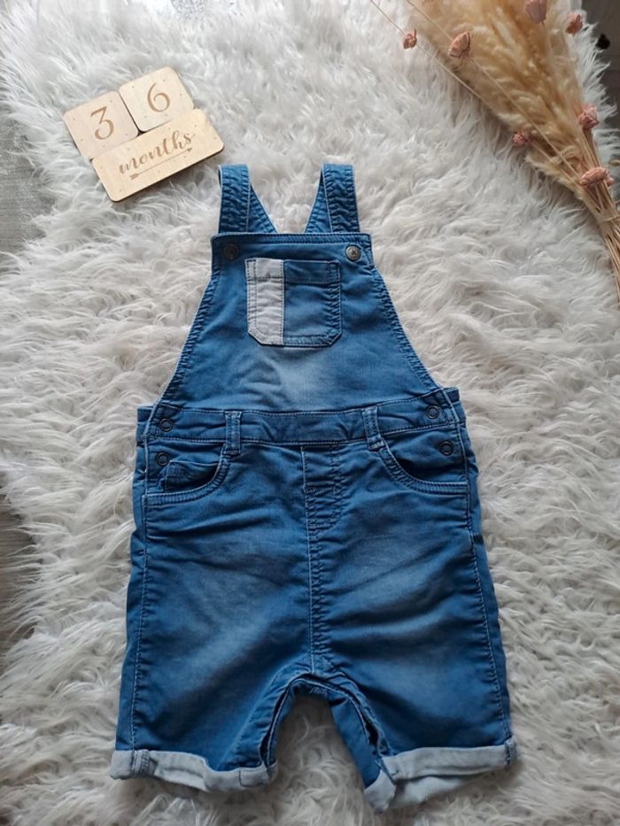 Salopette short en jean 36mois