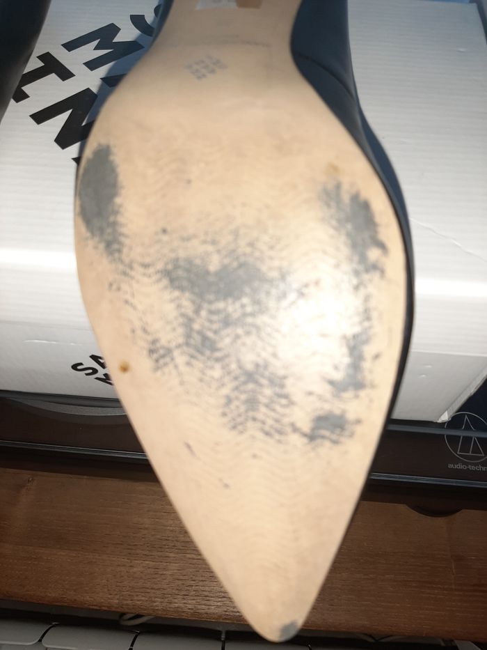 Escarpin Maidie noir en cuir taille 38 - photo numéro 8