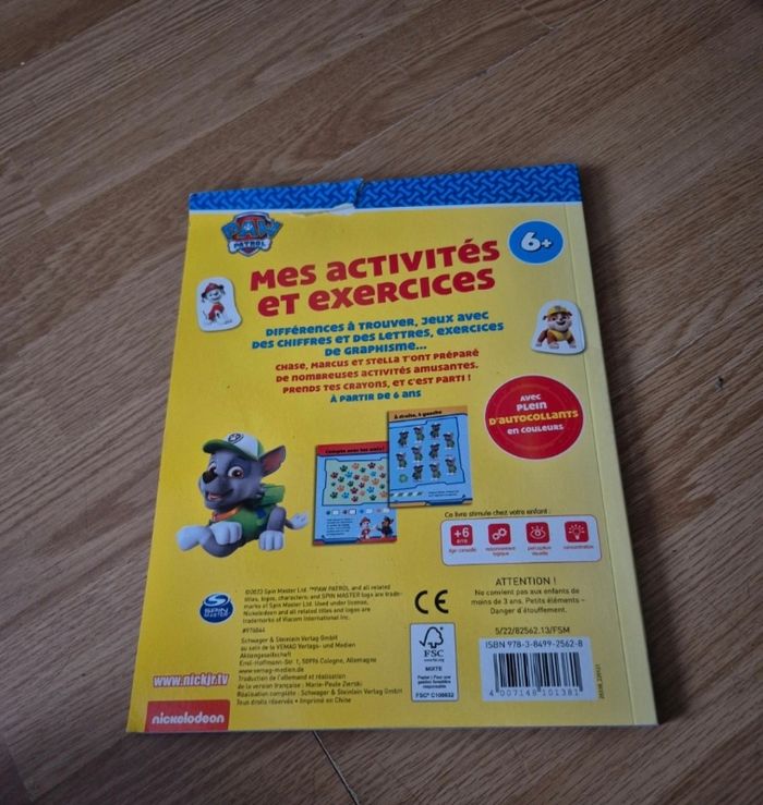 Livre d'activité Pat Patrouille 6ans - photo numéro 2