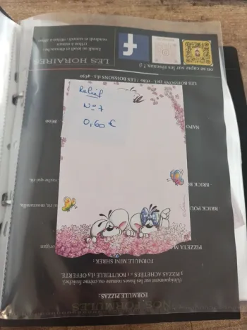 Feuille Diddl relief 7 0,60€