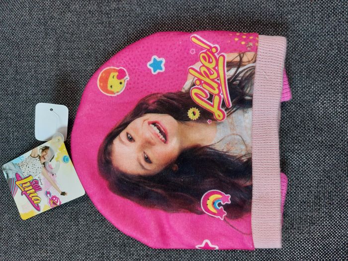 ensemble bonnet et gants soy luna rose