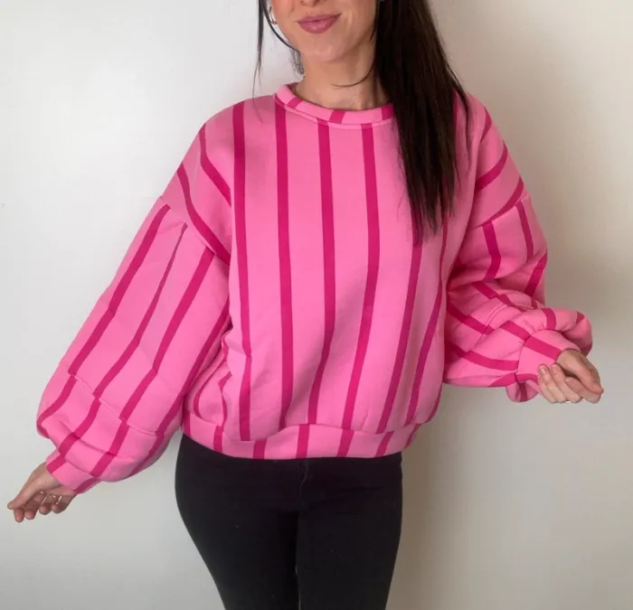 Pull femme sweat femme top femme taile 38 taille 40 neuf rose - photo numéro 2