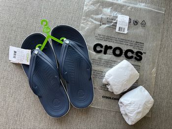 Tongs unisexe Crocs crocband flip navy bleu marine P. 42-43 ou M9 - W11