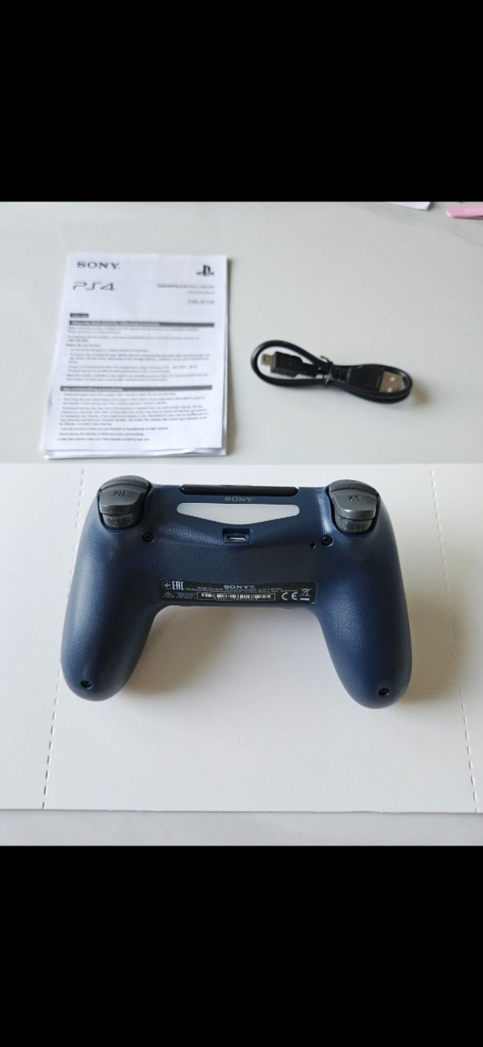 🎮 Manette PS4  bleue foncé + chargeur offert 🎁 "Neuve et Scellée 🔒" - photo numéro 3