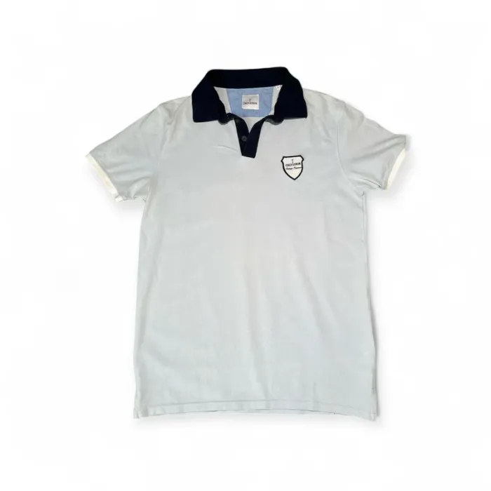Polo Vintage Chevignon C by Chevignon écru col marine - Taille [L