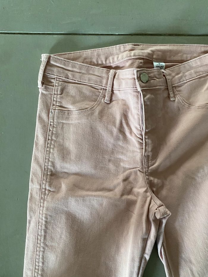 Jeans H&M skinny ankle rose pale taille US 28 / taille M France - photo numéro 2