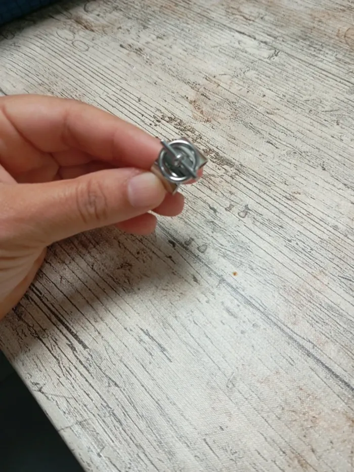 Bague acier inoxydable ajustable - photo numéro 3