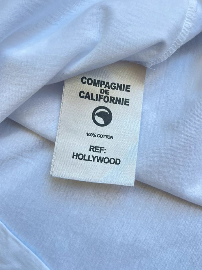 Compagnie de Californie - Tee-shirt "Hollywood" Blanc, taille XXL - photo numéro 3