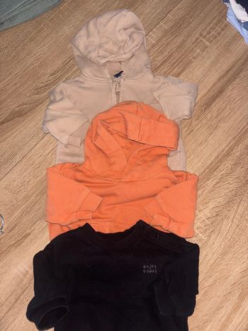 Sweat et veste à capuche 3 mois