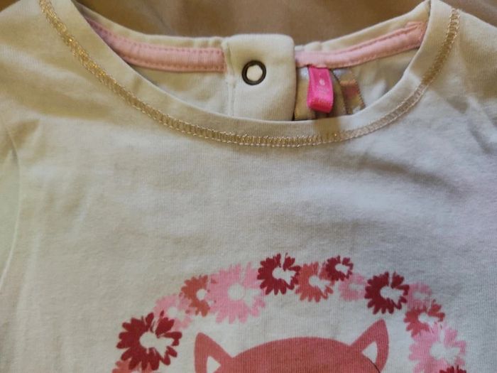 Lot de 2 T-shirts manches longues fille taille 6 mois. Orchestra - photo numéro 5