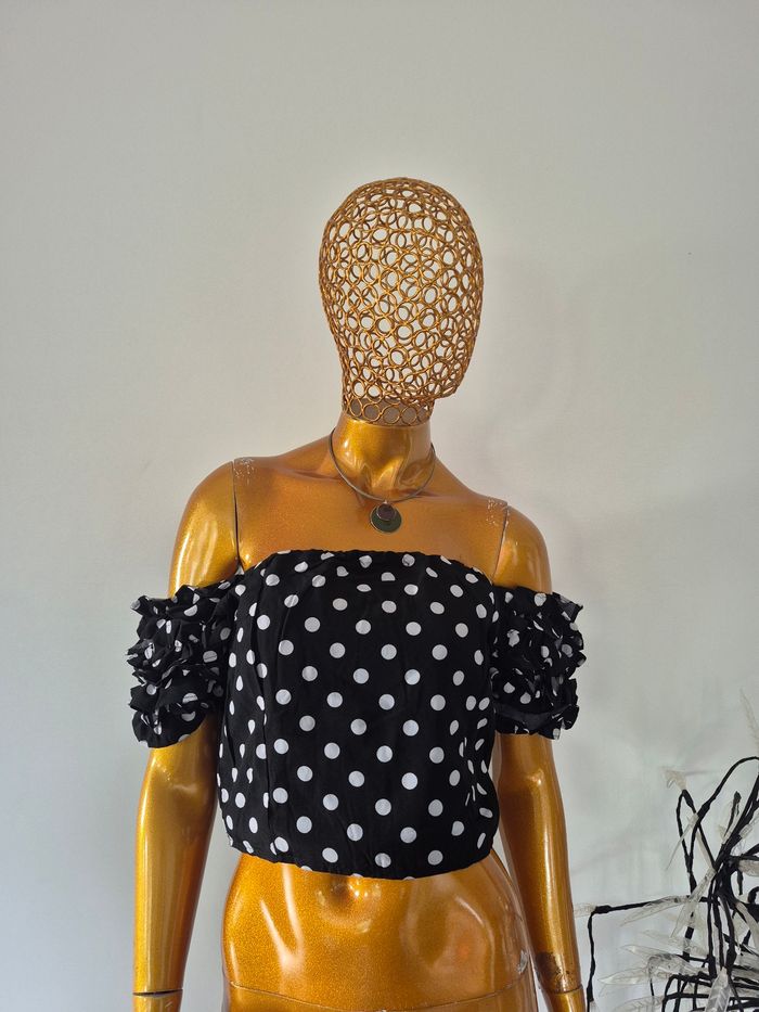 Top Femme Noir et Blanc Taille M/38 - photo numéro 1