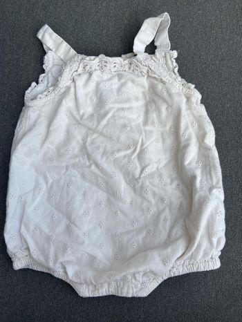 Combinaison fille broderie anglaise