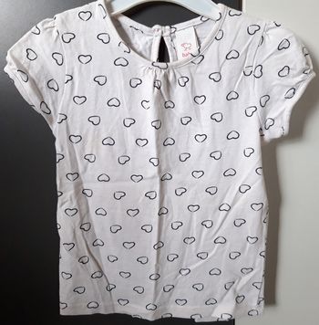 T-shirt fille sans manche 24-36 mois / Baby club