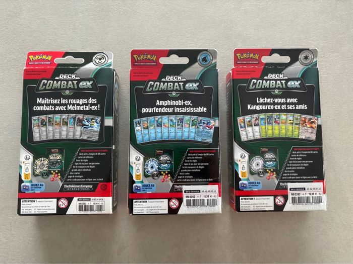 Lot de 3 boîtes neuves de cartes Pokémon 60 cartes par boites soit au totale 180 cartes - photo numéro 2