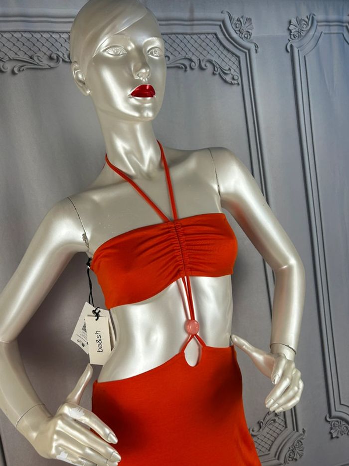 Robe d’été Ba&sh orange T1 / S neuve - photo numéro 2