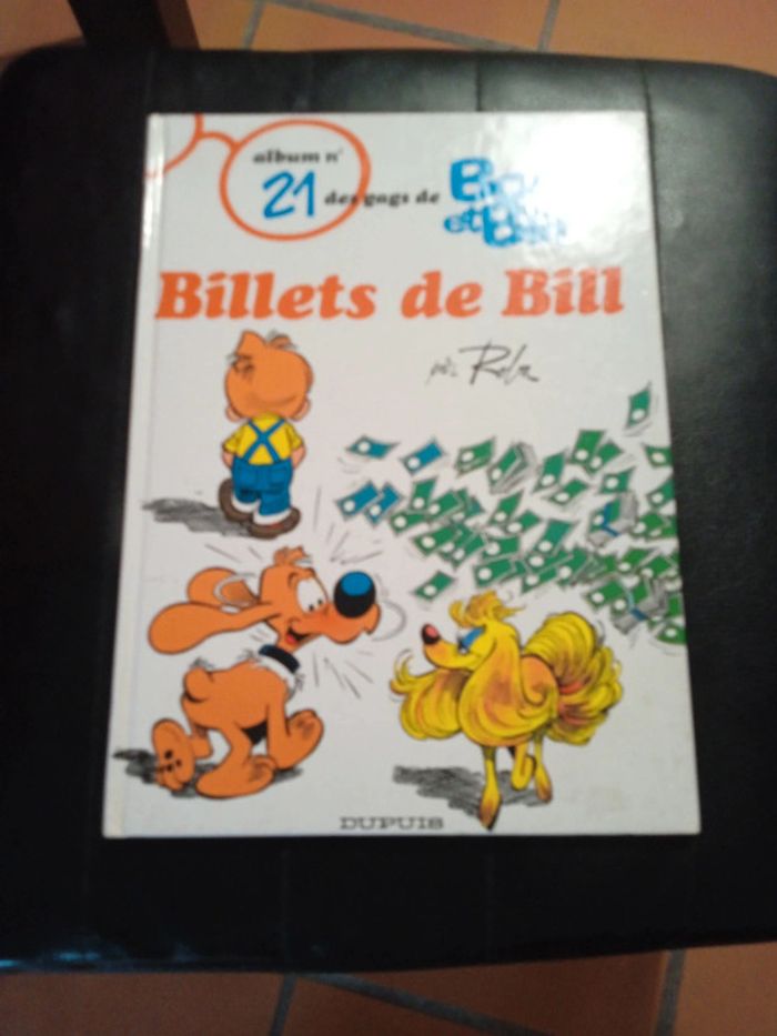 Bd album 21 des gags de Boule et Bill billets de Bill