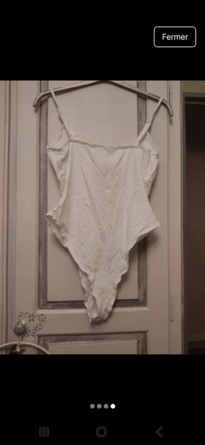 Body blanc femme 38 noeud - photo numéro 3