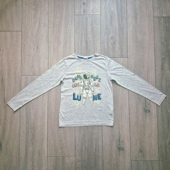 Maillot manche longue gris. Garçon 10 ans. Marque Dpam