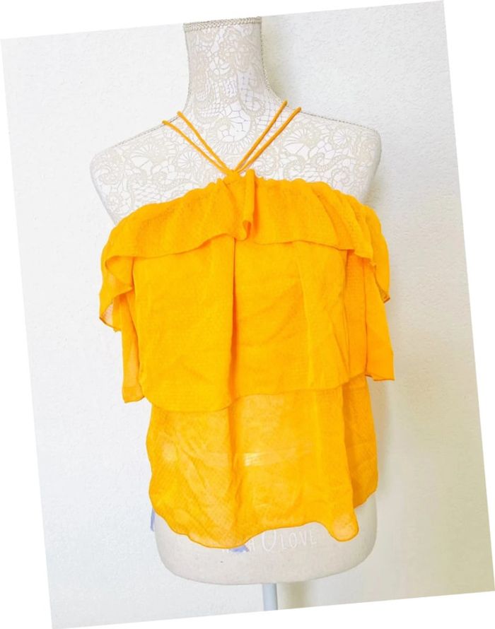 Top H&M jaune taille 36