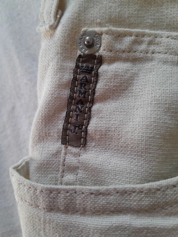 Pantalon lin coton Armani Comfort taille 30 - photo numéro 6