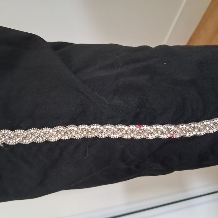 Pantajogg Noir avec bandes argentées sur les cotés Made in Italy Taille unique - photo numéro 5