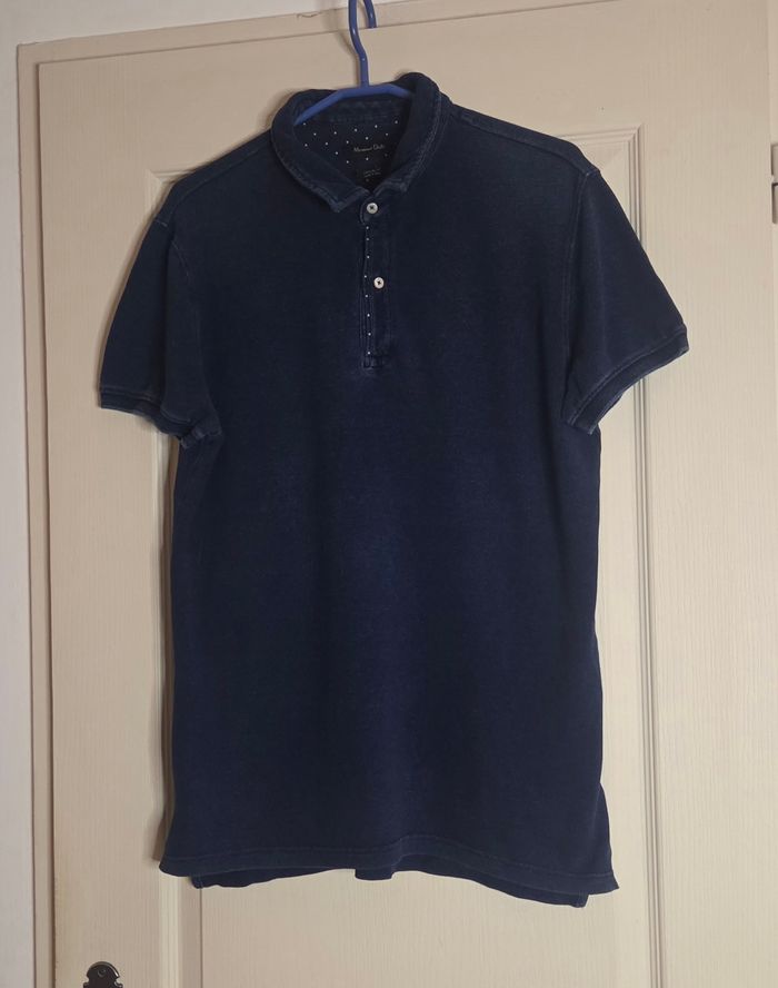 Polo Massimo Dutti Casual Fit – Bleu marine effet délavé chic – Très bon état - photo numéro 9
