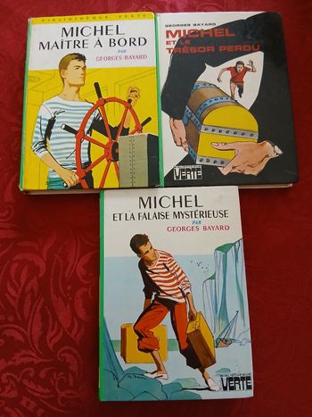 Lot de 3 livres bibliothèque verte série michel