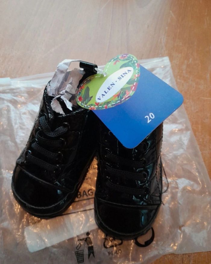 Chaussure fille montante noir pointure taille 20 - photo numéro 7