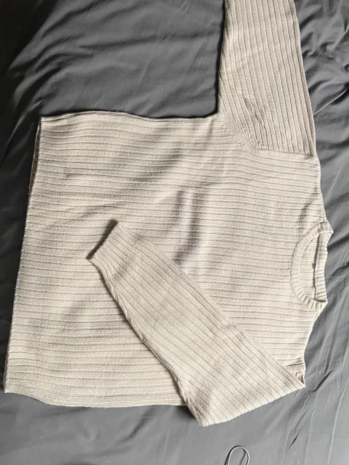Pull blanc crème