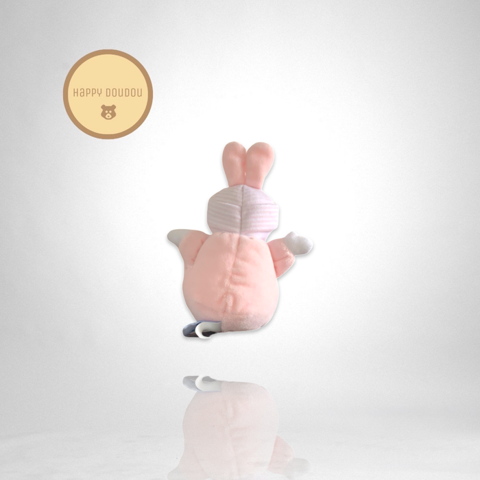 Peluche lapin rose bonnet Gipsy A936 - photo numéro 2