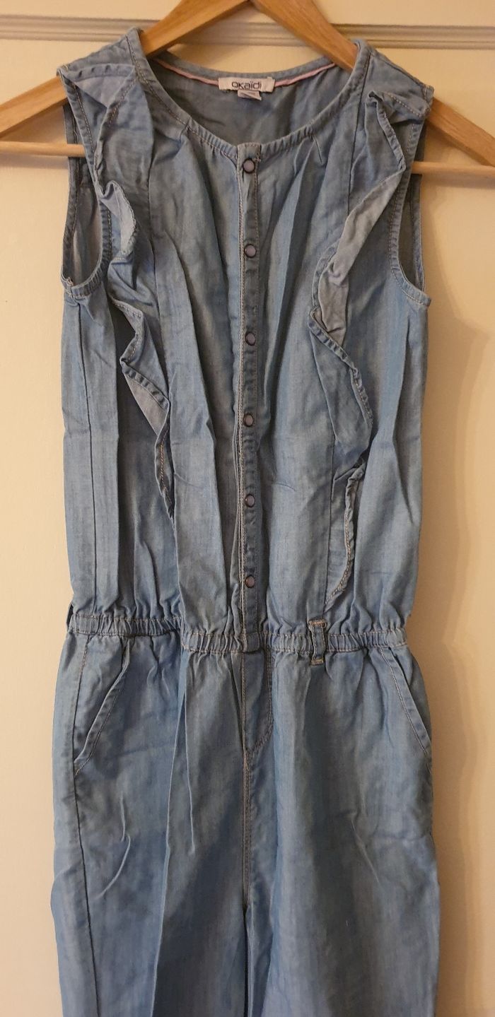 Combinaison en jeans 8 ans - photo numéro 3