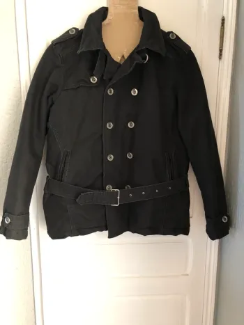 Manteau homme épais matelassé noir « energie » T XXL