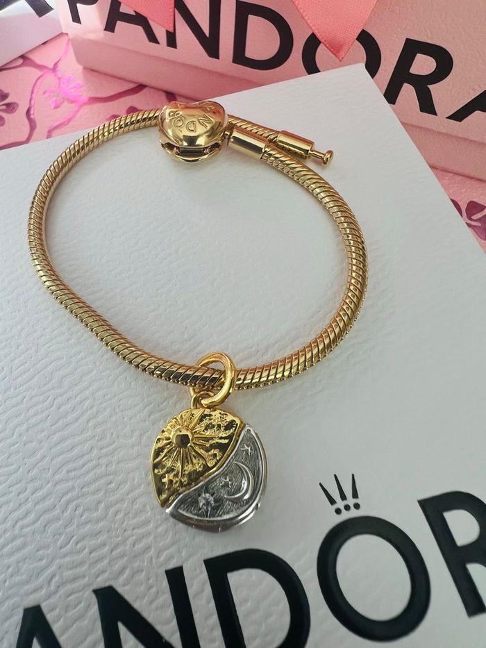 Médaillon talisman ma lune et mon soleil séparables - photo numéro 2