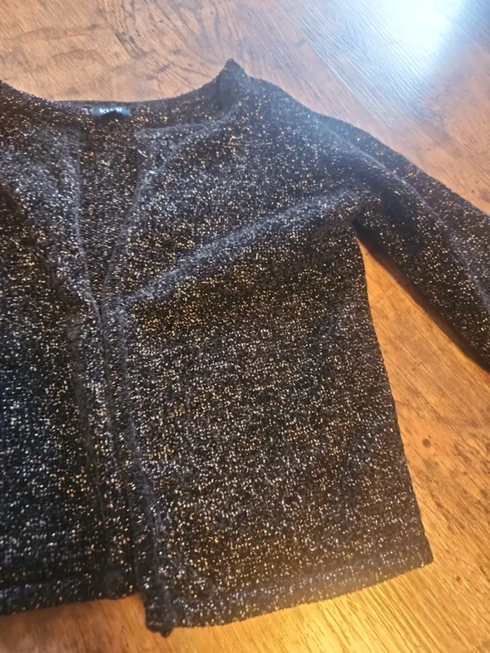 Gilet noir pailleté - photo numéro 2