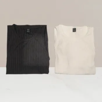 Lot de robes décontractées gris & blanc - Shein - Taille M