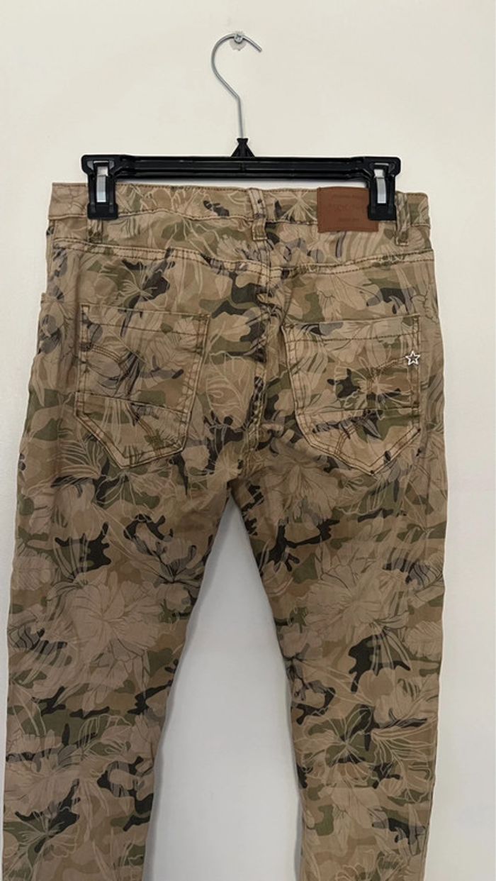 Pantalon droit en parfait état taille 38 marque cloothes 97 % coton  toile similaire au jean - photo numéro 7