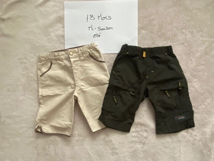 Lot 1 short neuf ajustable à la taille et 2 shorts TBE - Obaïbi, ZARA et autre - 18 mois - photo numéro 5