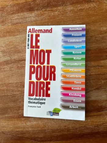 Livre Almo, le mot pour dire vocabulaire thématique