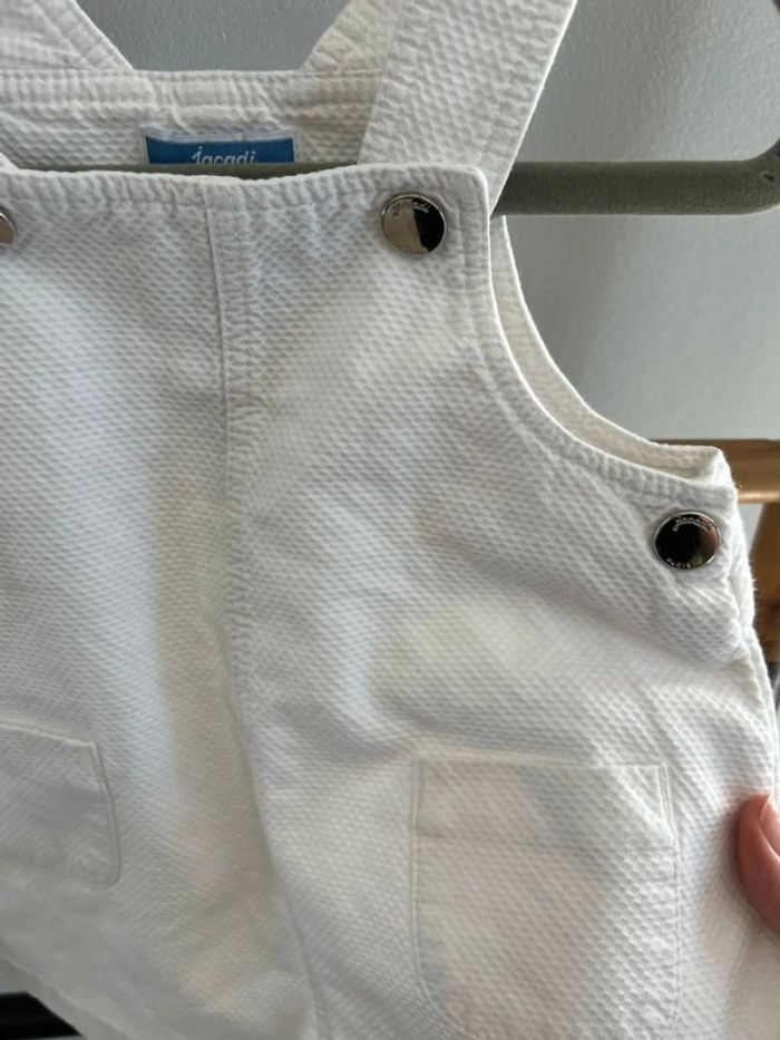 Robe salopette blanche/ Jacadi - 18 mois - photo numéro 2