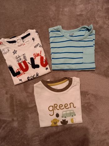 3 tee shirts