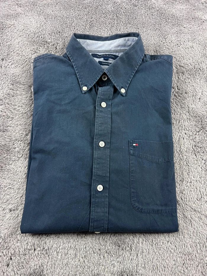 Chemise Tommy Hilfiger Bleu Marine – Homme Taille L