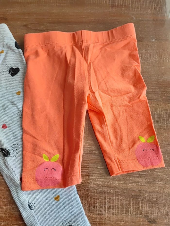 Lot de 2 leggings 9 mois - photo numéro 3