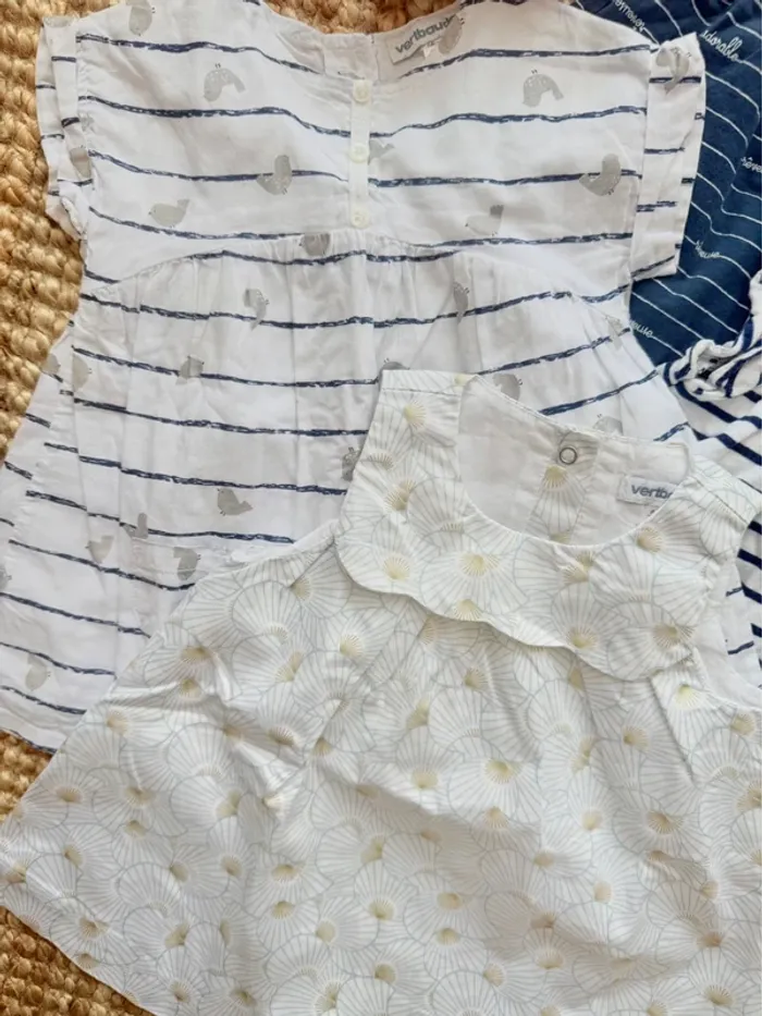 Lot robes Vertbaudet 6mois / 68cm - photo numéro 2