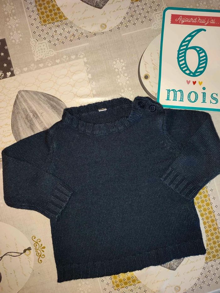 Pull marine bleu - photo numéro 2
