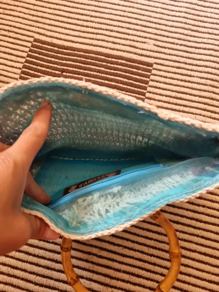 petit sac en paille - photo numéro 3