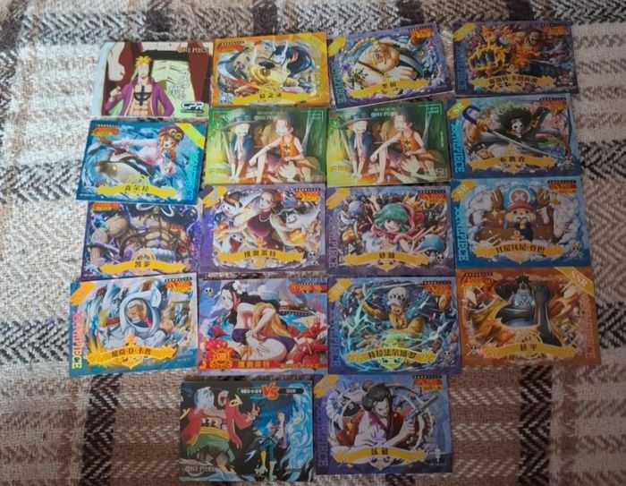 Lot de 18 cartes one piece
