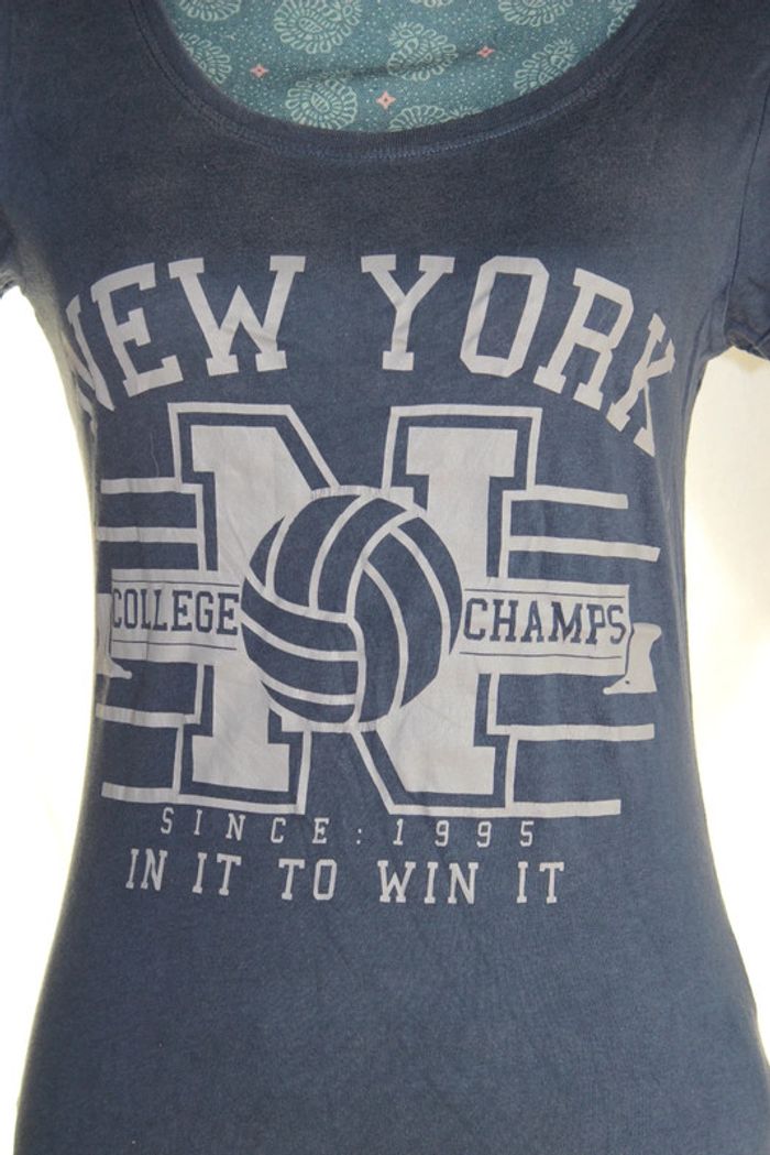 Jolie tee-shirt bleu Only - photo numéro 2