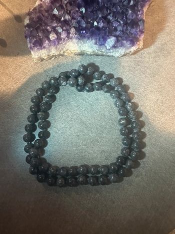 Collier en pierre de sable bleu de Jordanie - Pierre naturelle