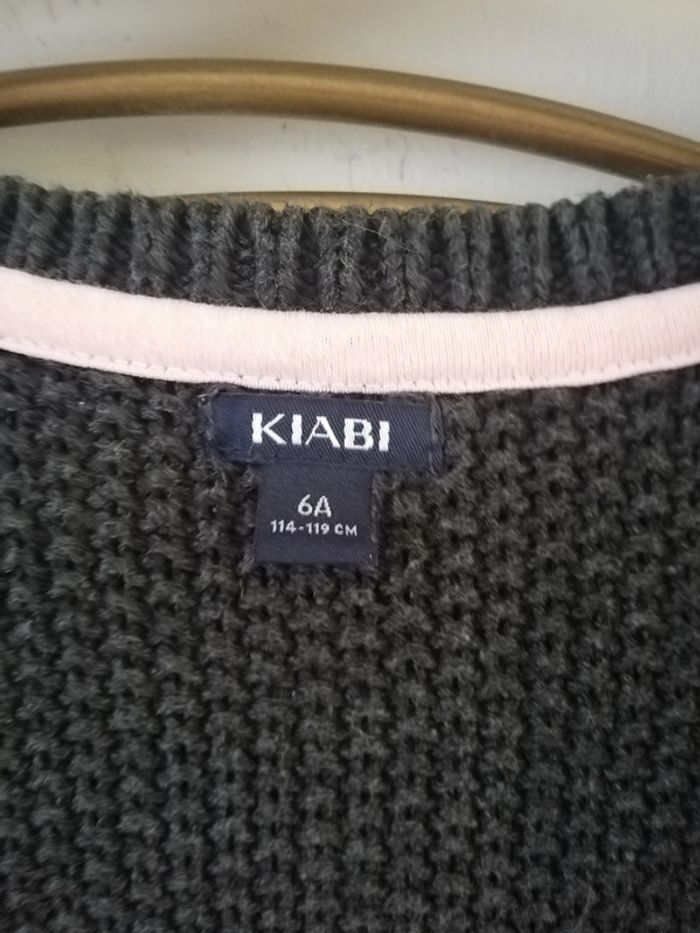 Gilet Kiabi gris anthracite T6ans - photo numéro 3